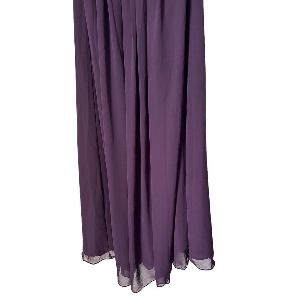 Bill Levkoff Dress Size 12 Chiffon Strapless Bridesmaid Evening Gown Formal Prom - Picture 3 of 9